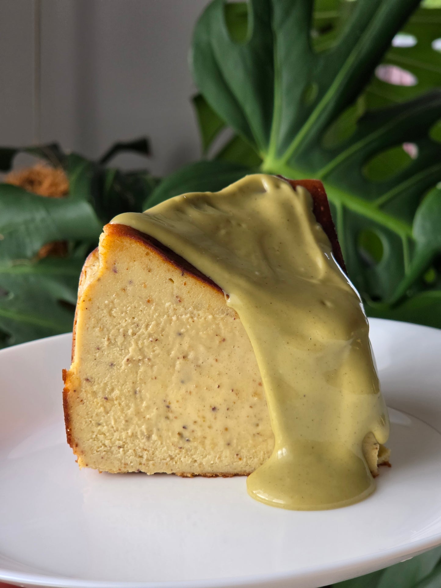 Pistachio Basque Cheesecake - made with 100% real Pistachio (NEW)