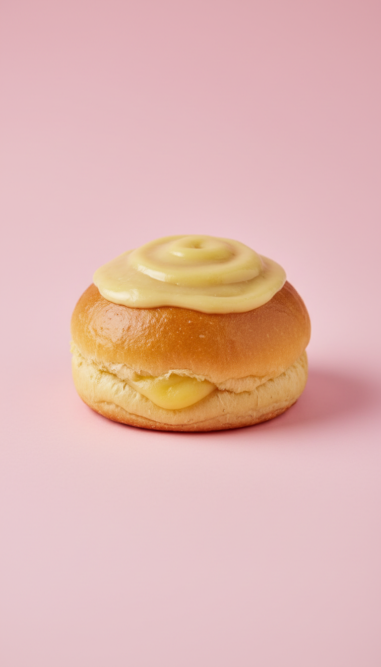 Lemon Cream Brioche Bun
