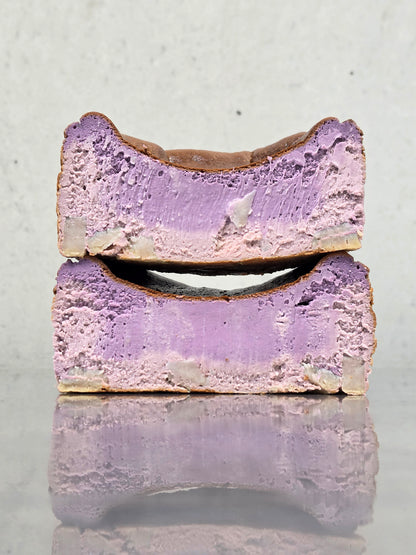 Taro Ube Burnt Basque Cheesecake