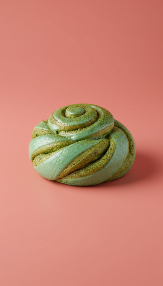 Aqua Green Matcha Bun